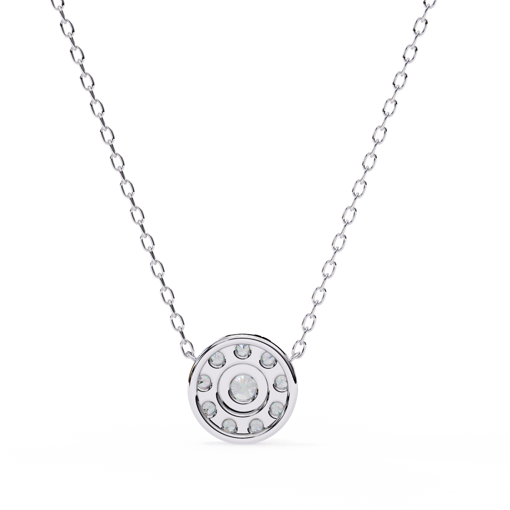 Solitairekart 0.24ct Natural Diamond Round Cut Pendant-HI Color, VS-SI Clarity